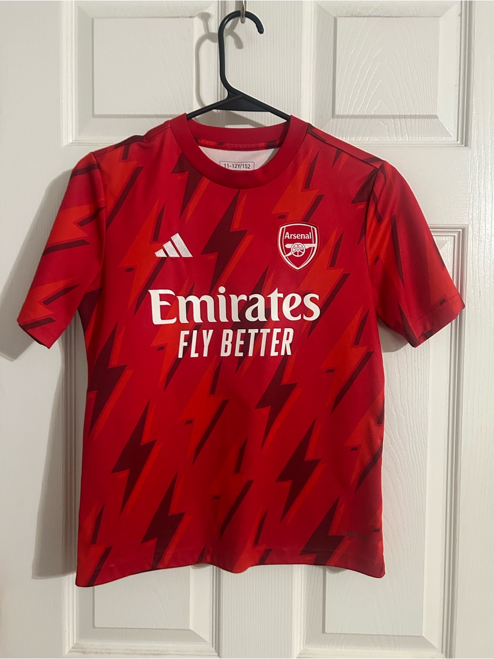 adidas Arsenal Kids Red Home Jersey with White Logos